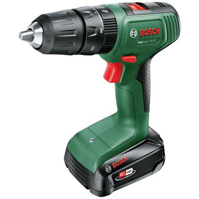 A green Bosch cordless screwdriver model with a black handle and red switch. Uses a rechargeable battery.