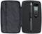 An open black case containing a digital measuring device and a long, graduated probe, secured within foam inserts.