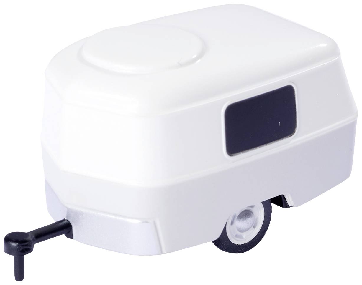 Image of Carson Modellsport 504154 1:87 Wohnwagen mit Anhaengerkupplung 1:87 Model car trailer
