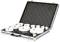 Open tool case with various hole saws and accessories. The hole saws are organised in foam recesses.