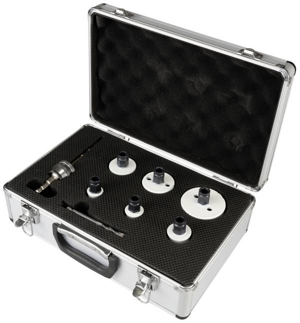 Makita E-14261 E-14261 Hole saw set 8-piece 22 mm, 25 mm, 32 mm, 44 mm, 51 mm, 68 mm carbide-tipped 1 Set