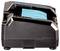 Dual battery charger with two blue batteries inserted, designed for charging power tool batteries efficiently.