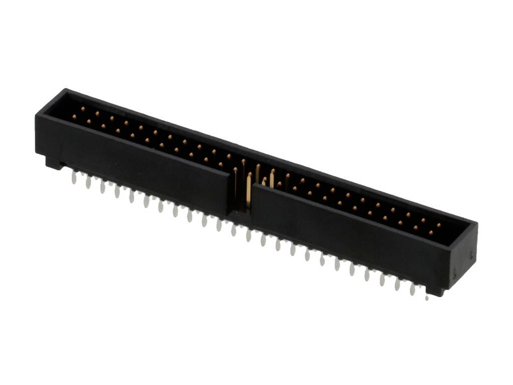 Molex 702465001 Pin strip low type Contact spacing: 2.54 mm Total number of pins: 50 No. of rows: 2 1 pc(s) Tray