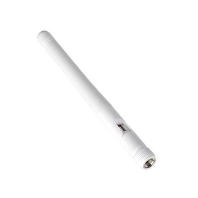 White Wi-Fi antenna with joint, for connecting to router or devices to boost the wireless signal.