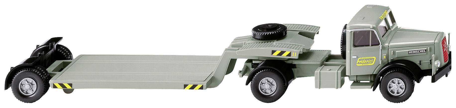 Wiking 0502 06 H0 HGV Henschel Low-loader semi-trailer Friderici