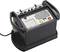 A portable electric measuring device with a display and buttons, suitable for testing and diagnosing electrical systems.