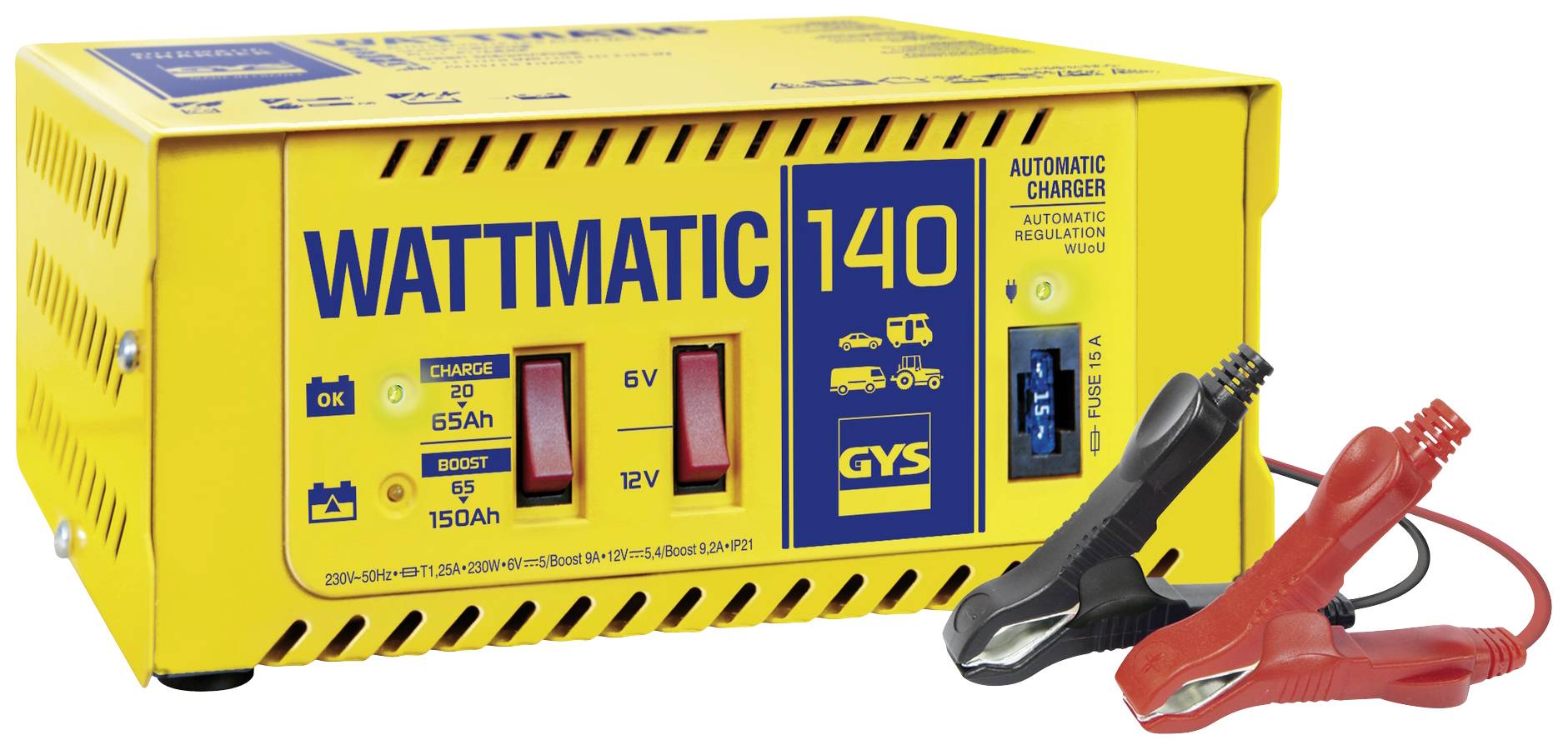 GYS Wattmatic 140 025608 Charger 6 V, 12 V 5 A 9 A