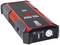 Portable jump starter with a red and black casing, USB ports and built-in torch. Model: Nomad Power PRO 700.