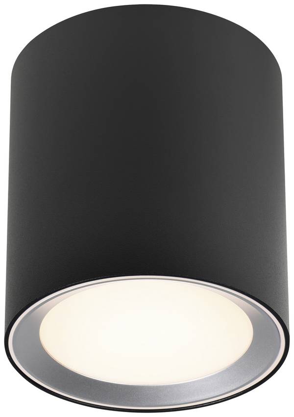 Nordlux Landon Long LED bathroom ceiling light LED (monochrome) LED 6.5 W Warm white to neutral white Black