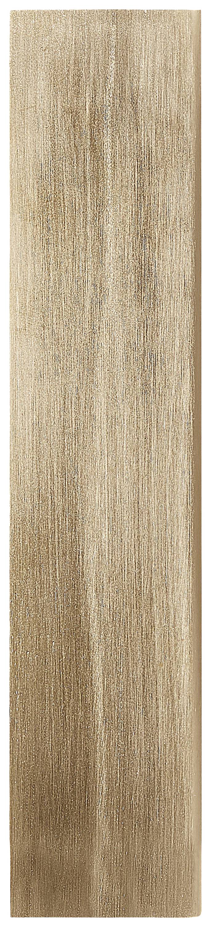 Brown wooden beam with visible wood grain.