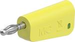 4 mm single plug complete yellow-green