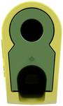 4 mm single plug complete yellow-green