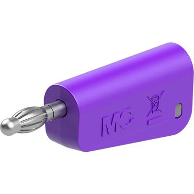 Stäubli LQ-4N-30 Jack plug Plug Pin diameter: 4 mm Violet 1 pc(s) 