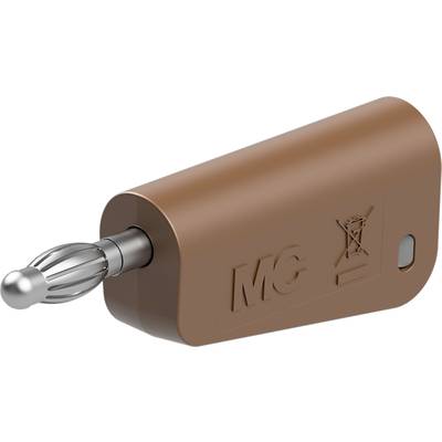 Stäubli LQ-4N-30 Jack plug Plug Pin diameter: 4 mm Brown 1 pc(s) 