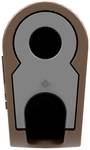 4 mm single plug completely brown