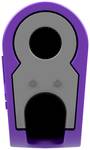 4 mm single plug completely violet