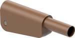 4 mm single plug completely brown
