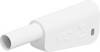 Stäubli SLQ-4N-46 Straight blade safety plug Plug Pin diameter: 4 mm White 1 pc(s)