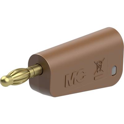 Stäubli LQ-4A-30 Jack plug Plug Pin diameter: 4 mm Brown 1 pc(s) 