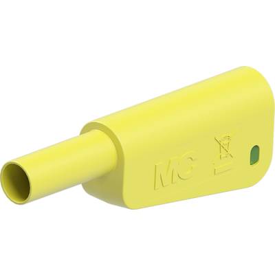 Stäubli SLQ-4A-46 Straight blade safety plug Plug Pin diameter: 4 mm Yellow, Green 1 pc(s) 