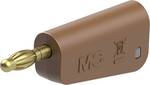 4 mm single plug completely brown