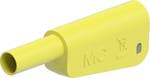 4 mm single plug completely yellow