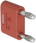 4 mm connection plug red