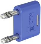 4 mm connection plug blue