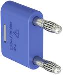 4 mm connection plug blue