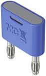 4 mm connection plug blue