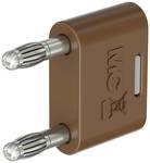 4 mm connection plug Brown