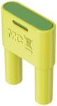 4 mm connection plug green-yellow
