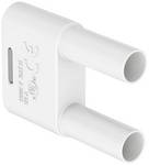 4 mm connection plug white