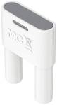 4 mm connection plug white