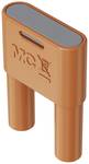 4 mm orange connecting plug