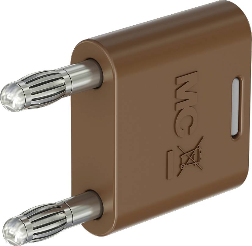 Staeubli KS2-4N-19 Connector Brown Pin diameter: 4 mm Dot pitch: 19 mm 1 pc(s)