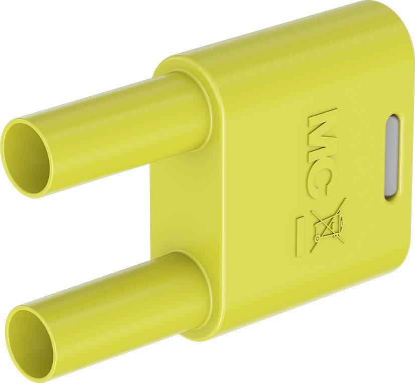 Staeubli SKS2-4N-19 Connector Yellow Pin diameter: 4 mm Dot pitch: 19 mm 1 pc(s)