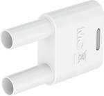 4 mm connection plug white