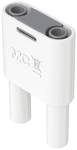 4 mm connection plug white