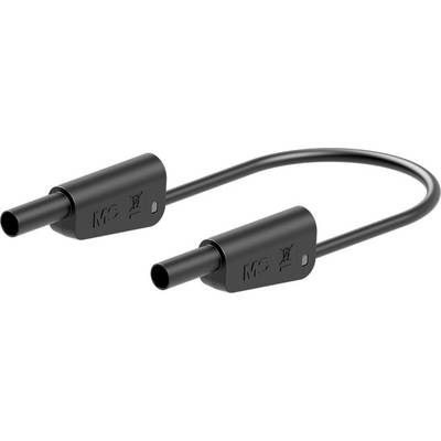 A black connecting cable with two plug connectors at each end, likely suitable for electronic devices or solar panels.