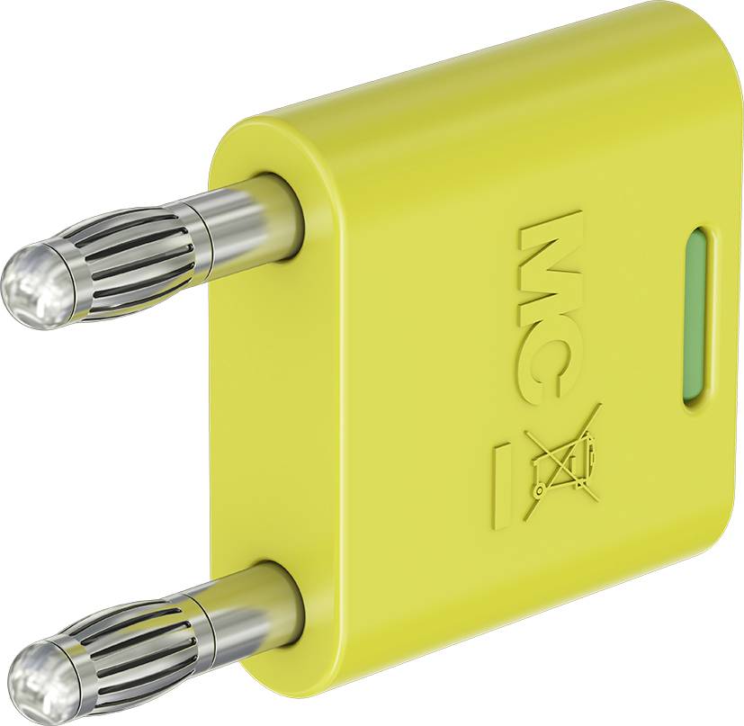 Staeubli KS2-4N-19 Connector Green, Yellow Pin diameter: 4 mm Dot pitch: 19 mm 1 pc(s)