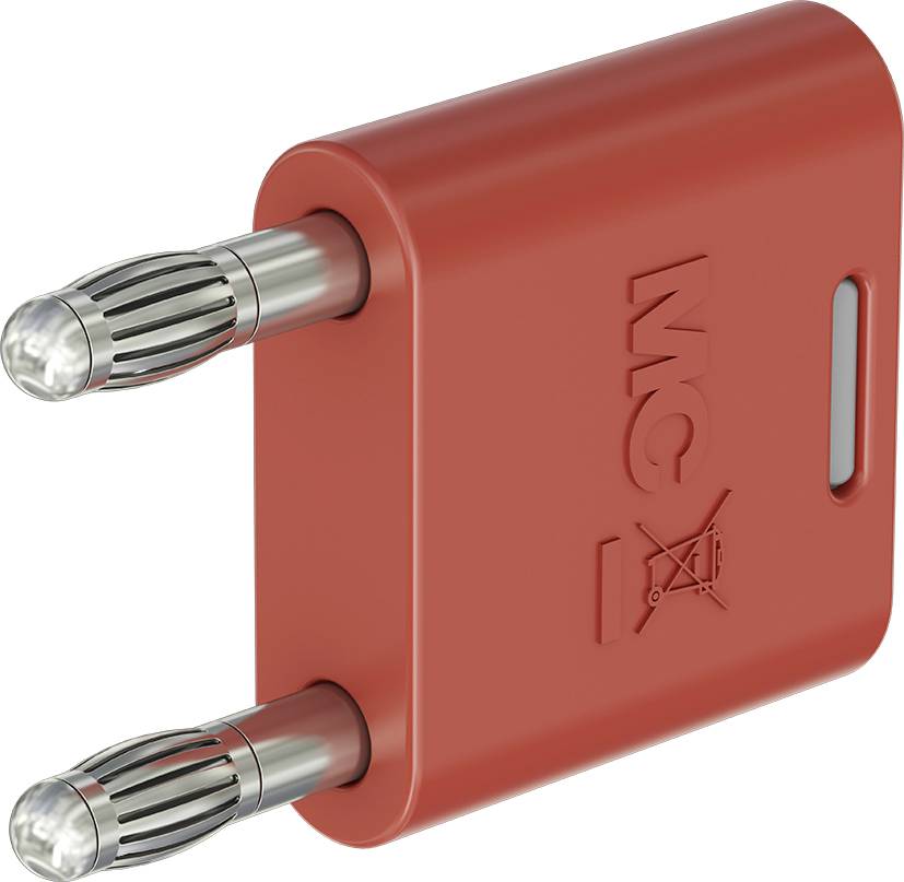 Staeubli KS2-4N-19 Connector Red Pin diameter: 4 mm Dot pitch: 19 mm 1 pc(s)