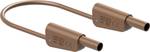 4 mm safety test lead 50 cm brown