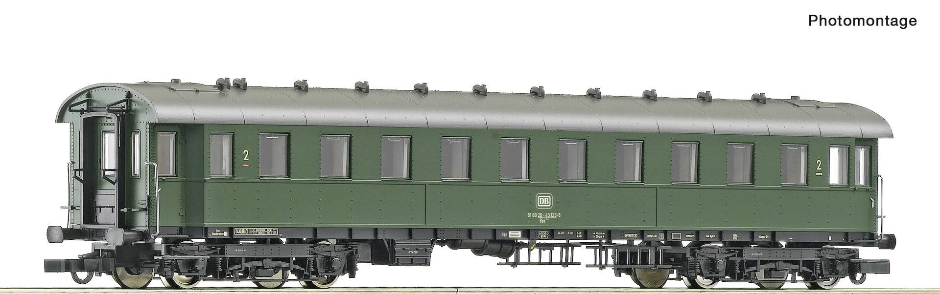 Image of Roco 74866 H0 Unit-Fast train wagon 2. Class of DB