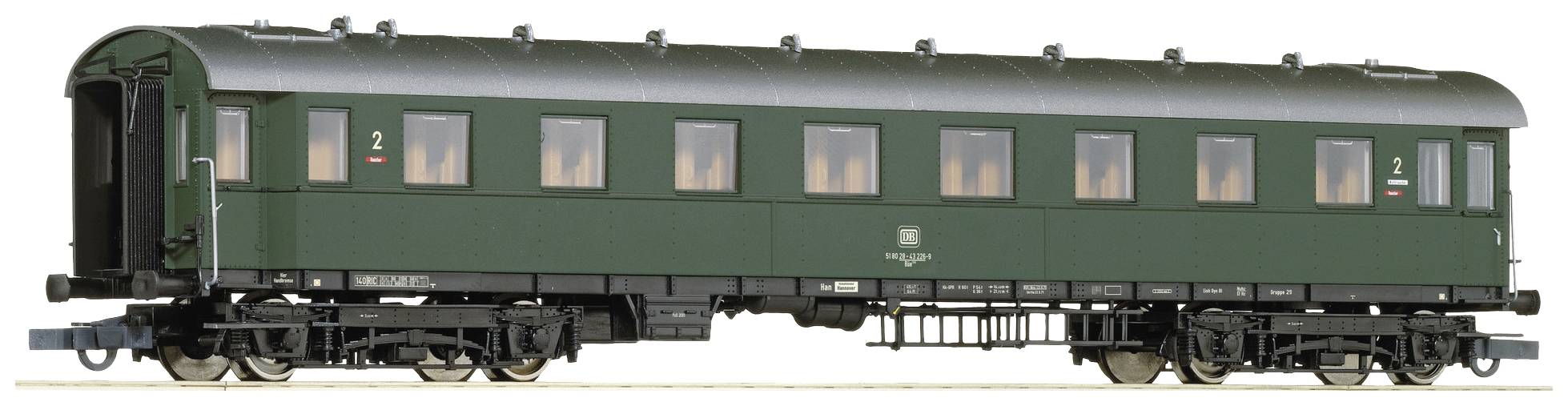 Image of Roco 74867 H0 Unit-Fast train wagon 2. Class of DB