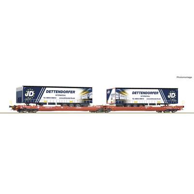 Roco 77404 H0 Double-pocket articulated wagon T3000e of DB AG 