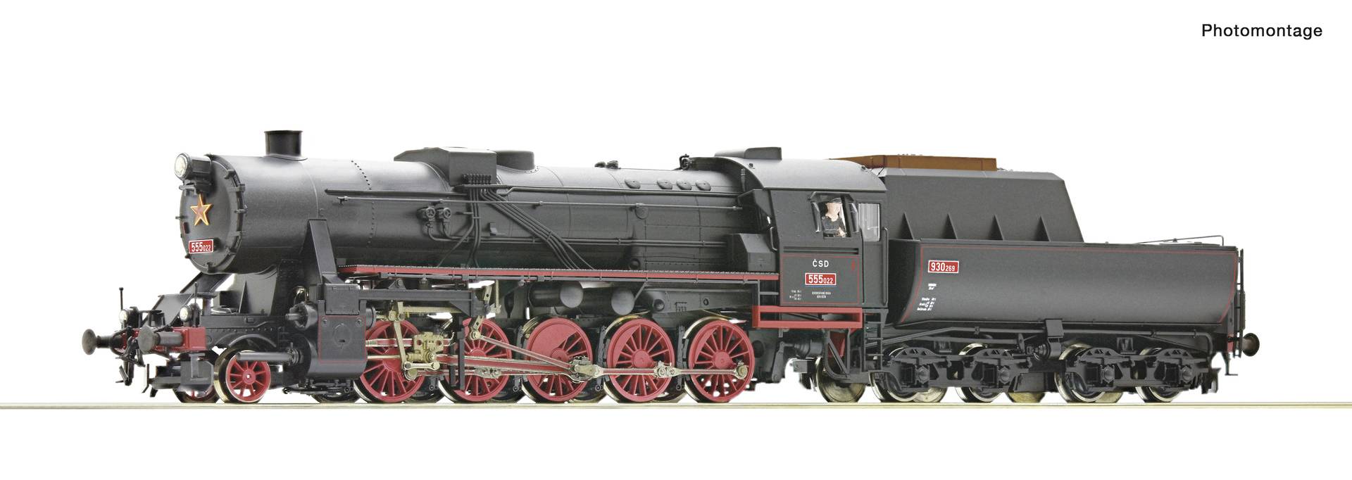 Image of Roco 7110001 H0 Rh 555.0 steam locomotive of CSD