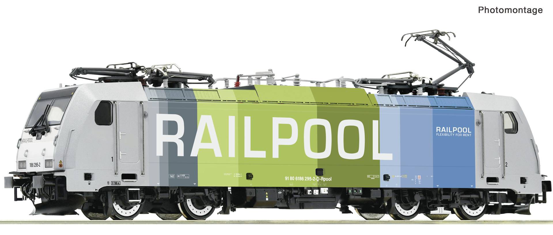 Roco 7500011 H0 Electric locomotive 186 295-2 of the Railway pool