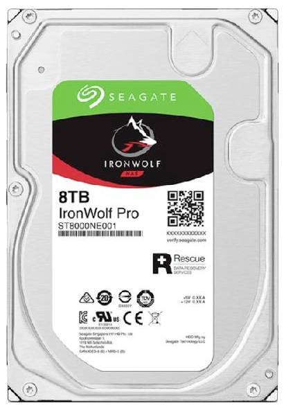 Seagate IronWolf Pro 8 TB 3.5 (8.9 cm) internal HDD SATA III ST8000NT001 Bulk