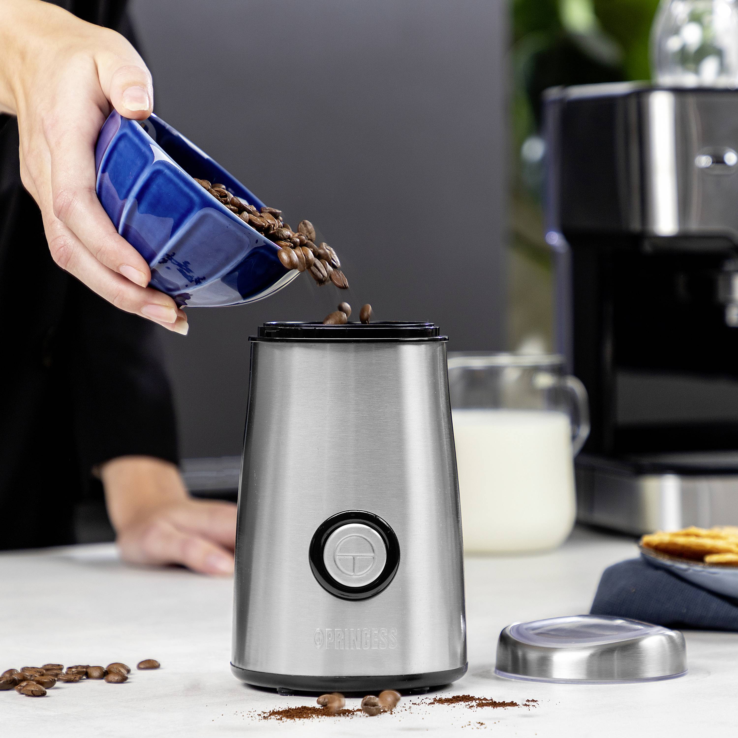 Princess Deluxe 01.242196.01.001 Bean grinder Silver
